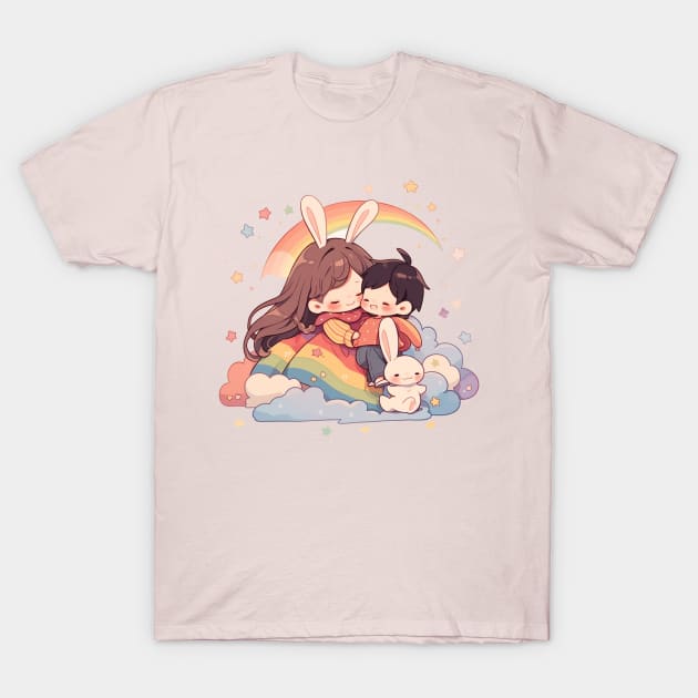 girl and boy T-Shirt by Pinnancy